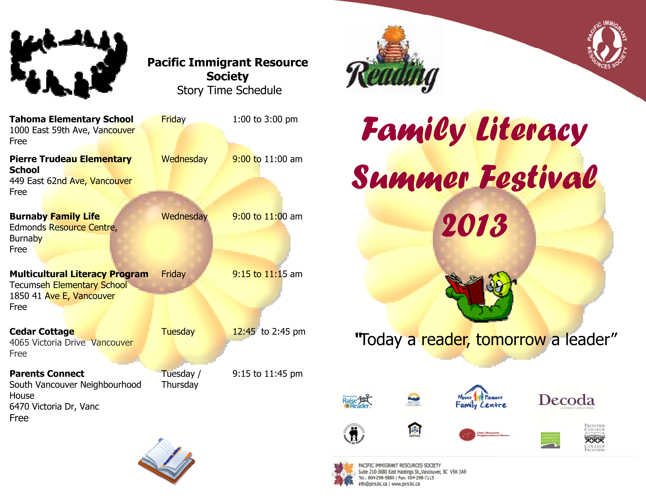 FINAL Family Literacy Summer Festival Programme-p1