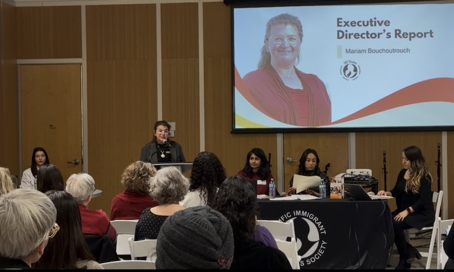 Executive Director Mariam speaking at the AGM