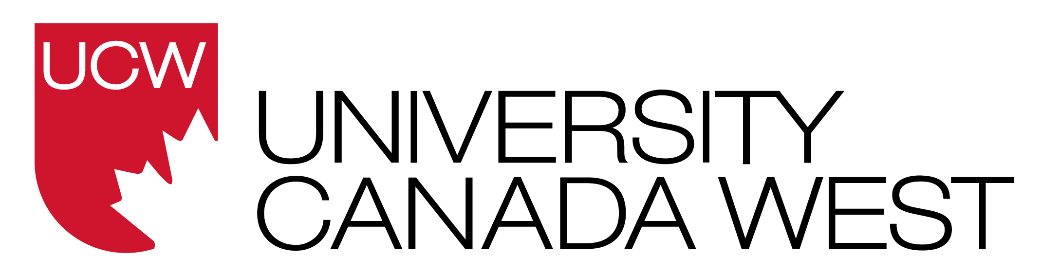 UCW logo white outline black text
